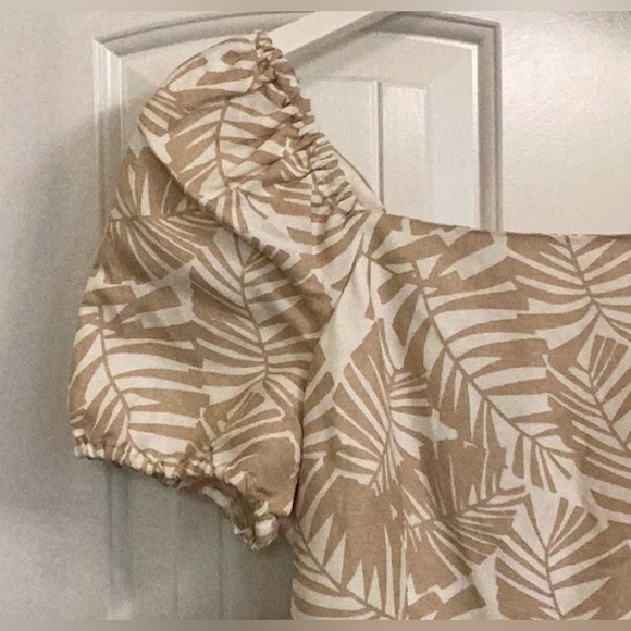 Loft Palm Print dress women’s  size 8 preowned but in great condition - Picture 3 of 16